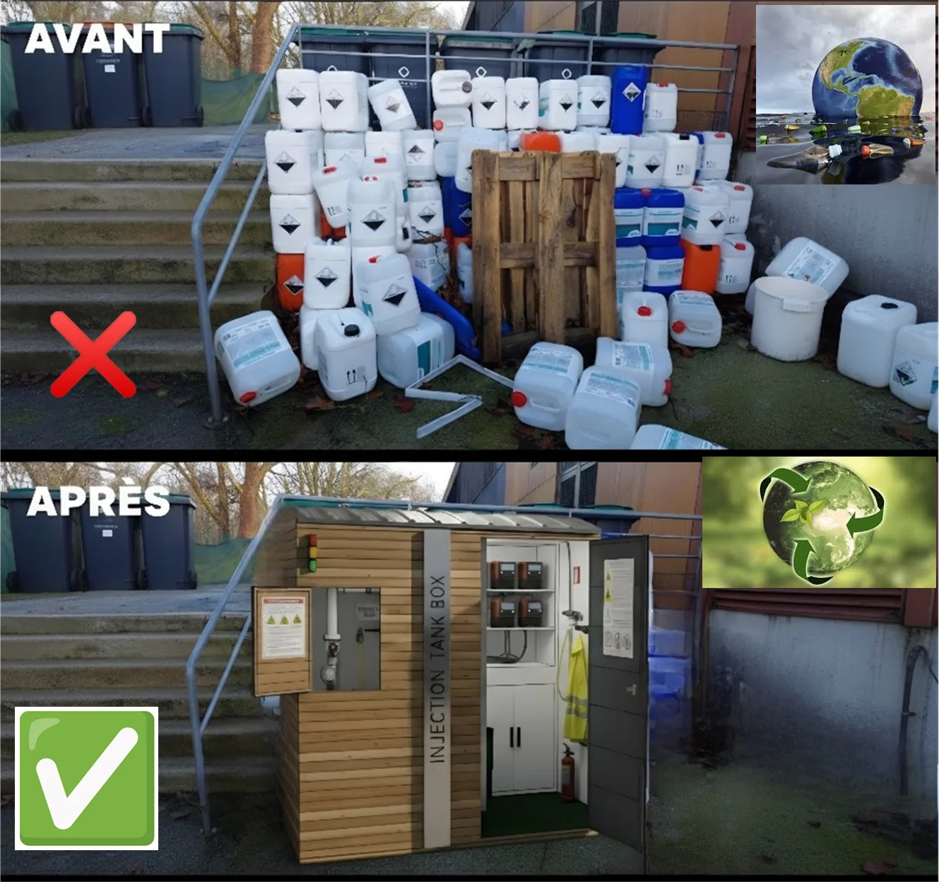 Comparaison avant/apres ITB