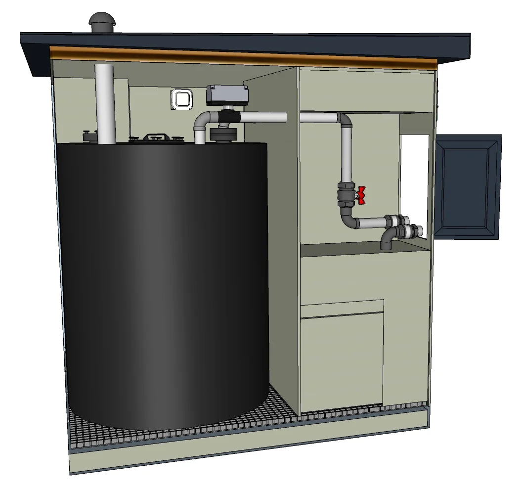 Circuit de depotage produit chimique securise ITB